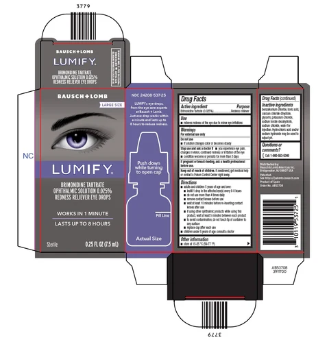 LUMIFY Redness Reliever Eye Drops packaging