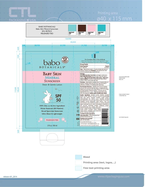 Baby Skin Mineral Sunscreen 포장