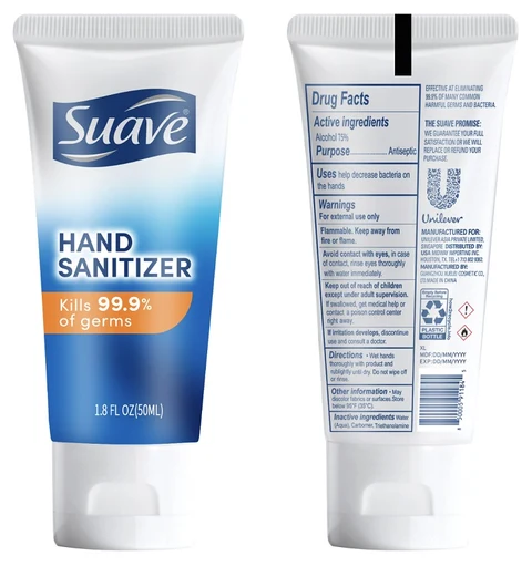 Suave HAND SANITIZER 포장