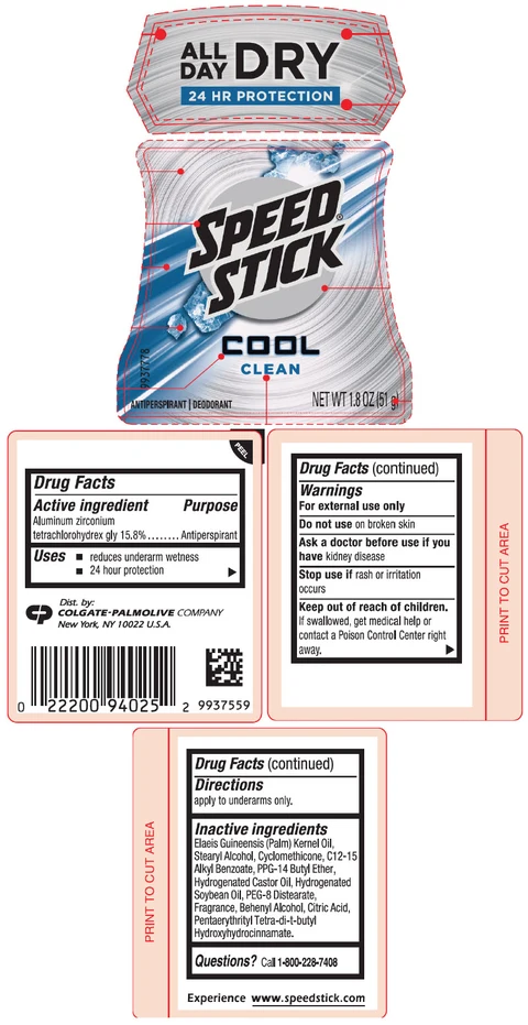Speed Stick Cool Clean packaging