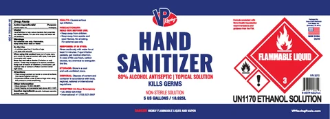 Hand Sanitizer packaging