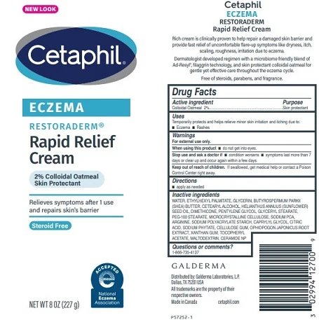 Cetaphil Eczema Rapid Relief Cream 포장