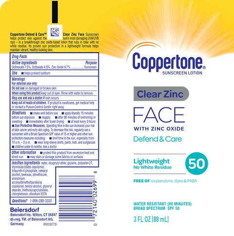 Coppertone Defend and Clear 포장