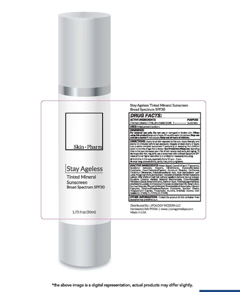 Stay Ageless Tinted Mineral Sunscreen Broad Spectrum SPF 30 packaging