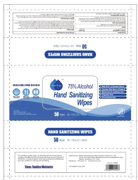 Hand Sanitizing Wipes packaging