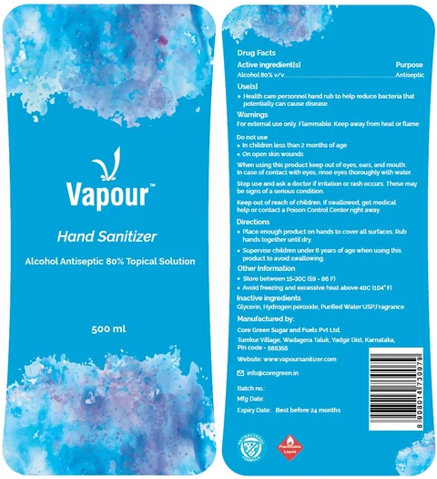 Vapour Hand Sanitizer 포장
