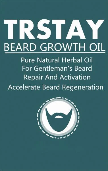 Trstay Beard Growth Oil packaging