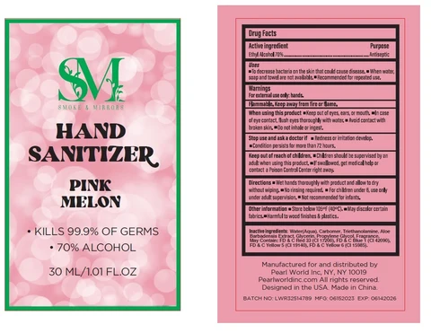 Smoke and Mirrors Hand Sanitizer Pink Melon 포장