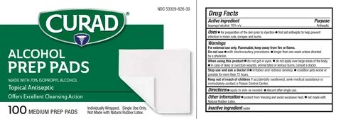 Curad AlcoholSterile, Thick 포장