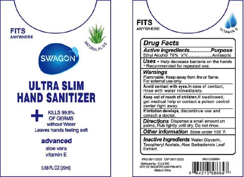 Swagon Ultra Slim Hand Sanitizer 포장