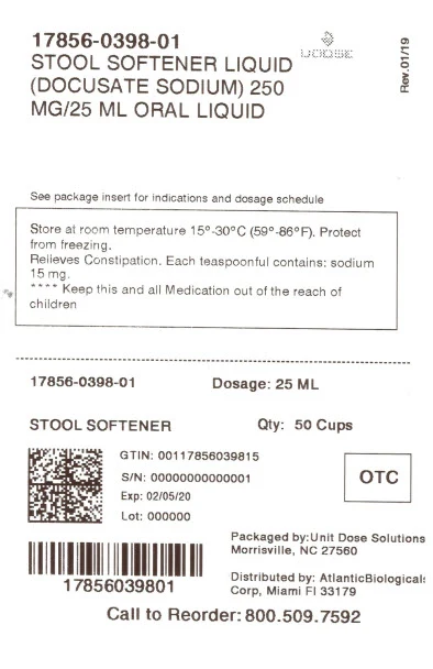 Stool Softener Liquid packaging