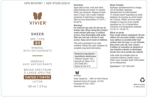 Sheet SPF 30 Mineral 포장
