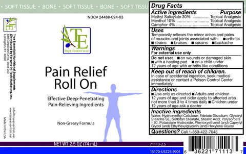 True EssentialsPain Relief Roll On 포장