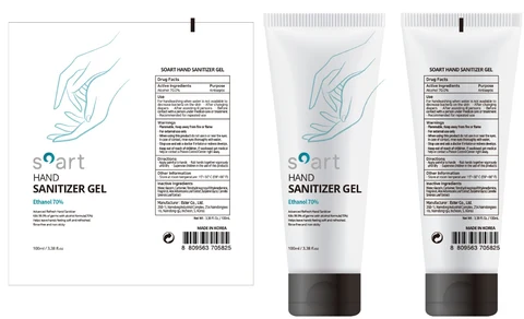 SOART HAND SANITIZER Gel 포장