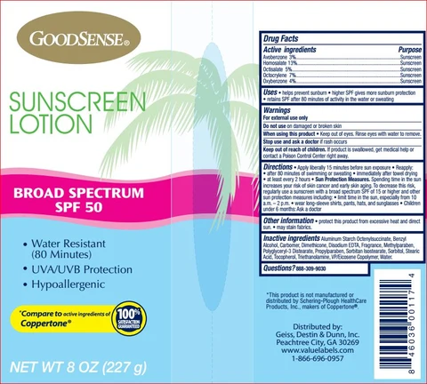Sunscreen SPF 50 포장