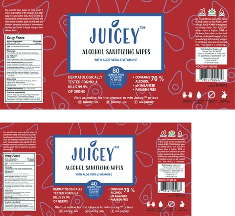 Juicey Alcohol Wipes 포장