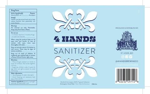 4 Hands Sanitizer 포장