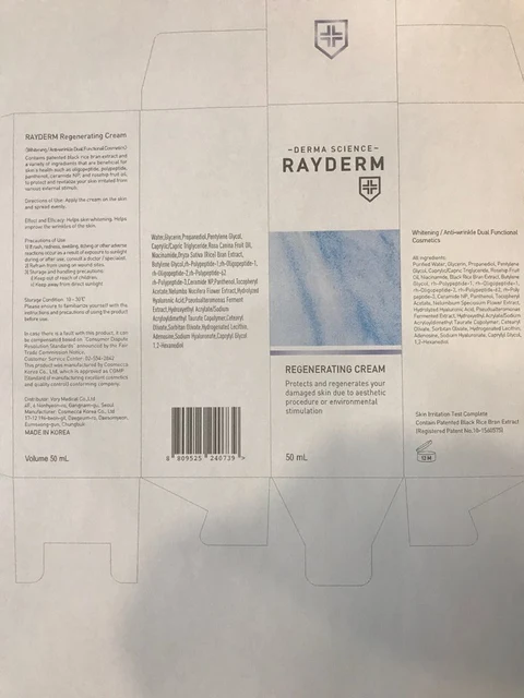 Rayderm Re-generating Cream 포장