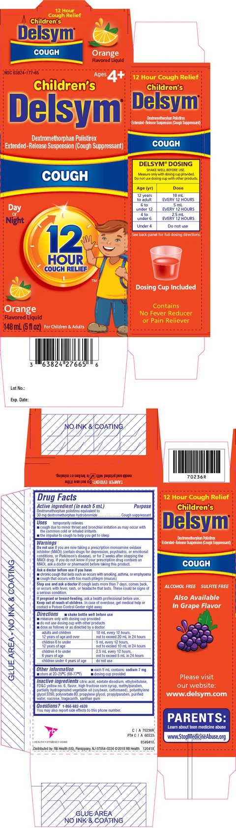 Delsym (Dextromethorphan) 포장