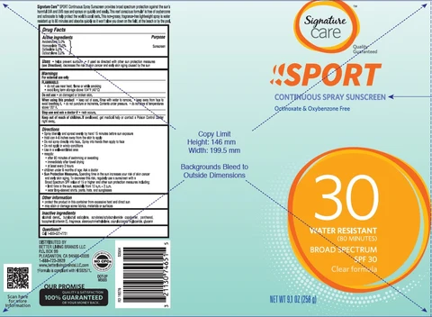 SIGNATURE CARESPORT SPF 30 SUNSCREEN 포장