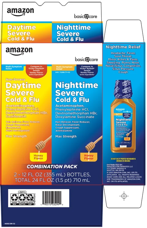 BASIC CARE DAYTIME NIGHTTIME SEVERE COLD AND FLU 포장