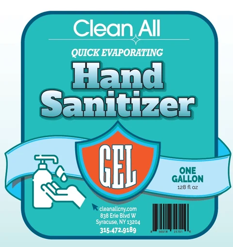 Clean All Gel Hand Sanitizer 포장
