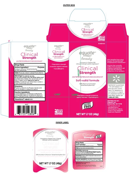 equate ANTIPERSPIRANT packaging