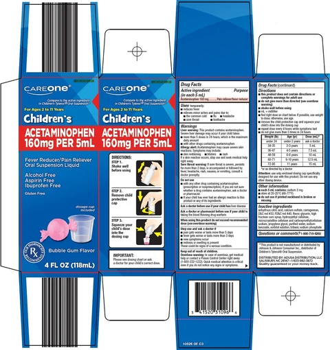 CareOne Childrens Acetaminophen 포장