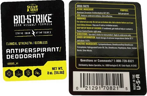 Bio-Strike Antiperspirant/Deodorant 포장