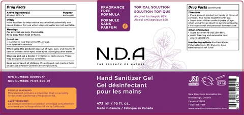 Hand Sanitizer Gel packaging