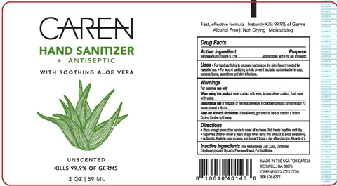 Caren Hand Sanitizer Antiseptic 포장