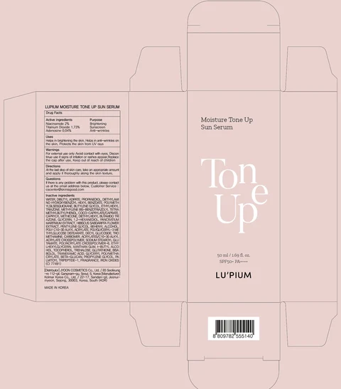 LUPIUM MOISTURE TONE UP SUN SERUM packaging