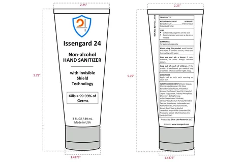 ISSENGARD 24 HAND SANITIZER 3 oz packaging