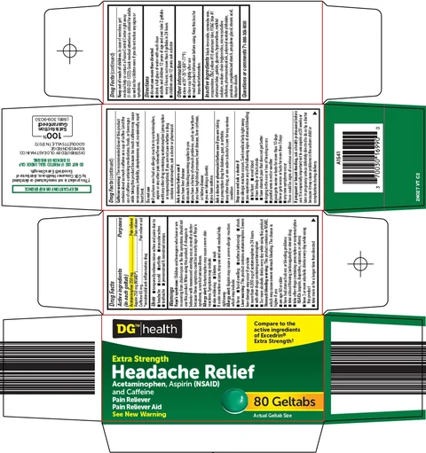 dg health headache relief packaging