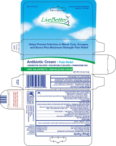 LiveBetter Antibiotic Plus Pain Relief packaging