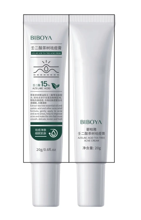BIBOYA Azelaic Acid Tea Tree Acne Cream 포장