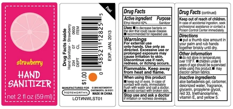 Strawberry Hand Sanitizer packaging