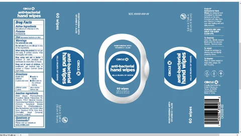 Antibacterial Hand WipesCircle K 포장