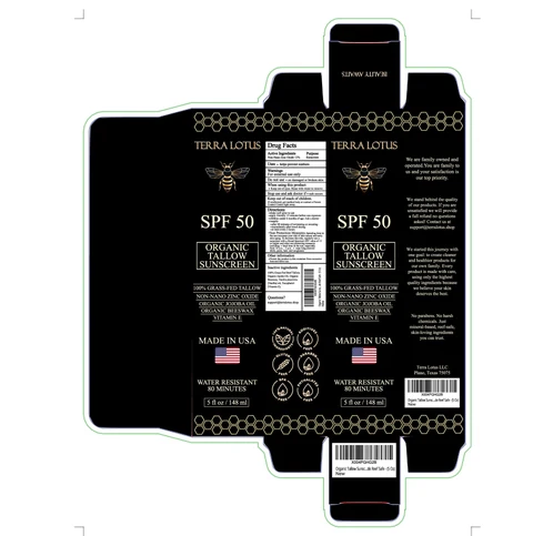 TERRA LOTUS SPF 50 ORGANIC TALLOW SUNSCREEN 포장