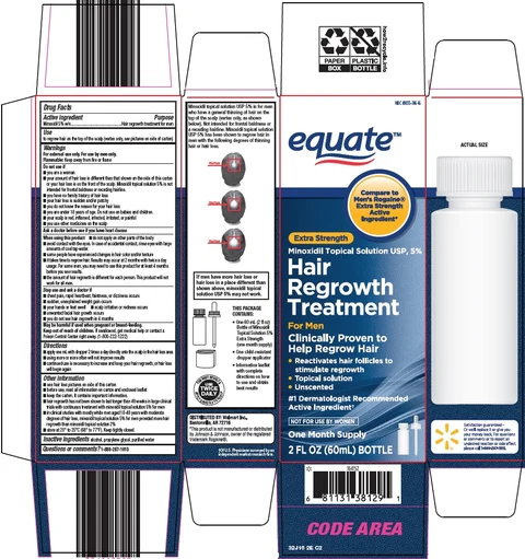 equate hair regrowth treatment packaging
