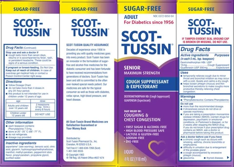 Scot-Tussin Senior SF DMEXP 포장