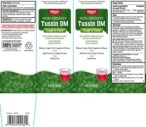 Tussin DM Cough and ChestNon Drowsy 포장