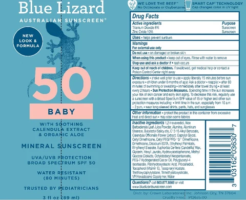 Blue Lizard Baby SPF 50 Sunscreen 포장