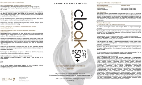 Cloak SPF 50 포장