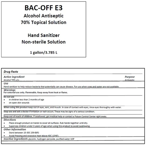 BAC-OFF E3 포장