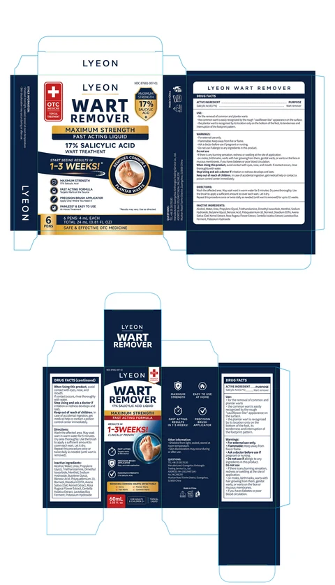 LYEON Wart Remover packaging