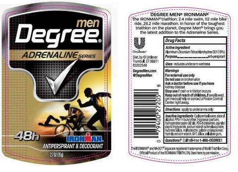 DegreeIronman Antiperspirant and Deodorant 포장