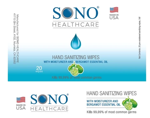 Hand Wipes packaging