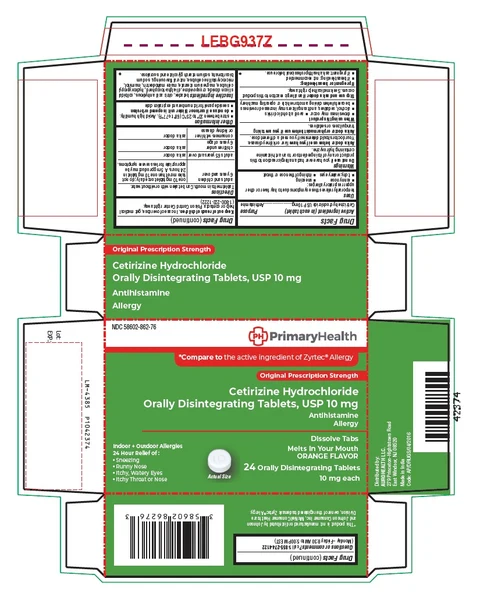 Cetirizine Hydrochloride 포장