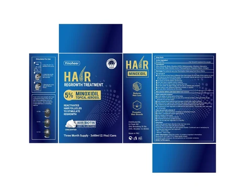 Hair Regrowth 5% Minoxidil packaging